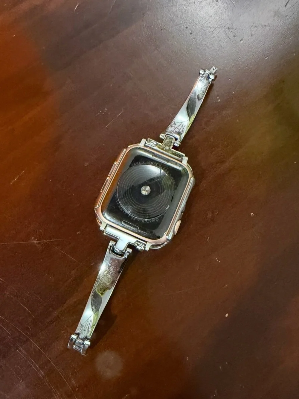 Silver Apple Watch band 42mm 44mm 45mm 46mm